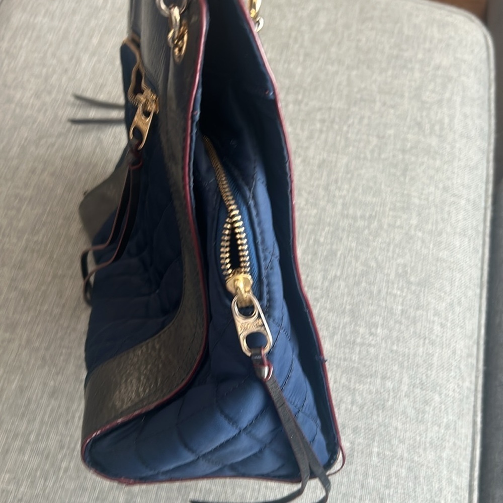 MZ Wallace  Navy and Black Quilted Women's Bag Purse - Picture 5 of 17
